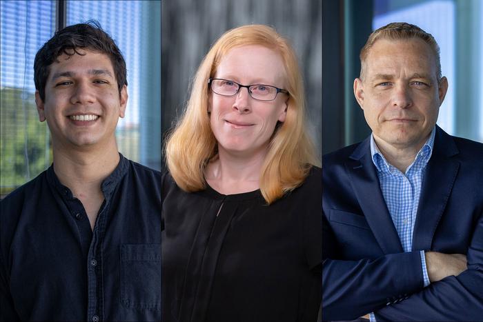 Cristian David Pena Martinez, Associate Professor Sarah Kummerfeld and Professor Daniel Christ from the Garvan Institute of Medical Research