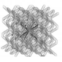 Lattice structure as seen by X-ray tomography