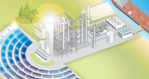 Solar-powered zero-carbon emission hydrogen production