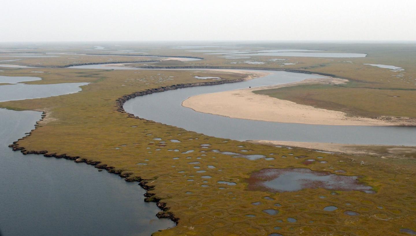 Aerial Photo of the Lena Delta, Siberia