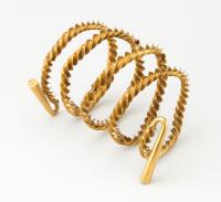 Twisted Gold in Form of a Spiral