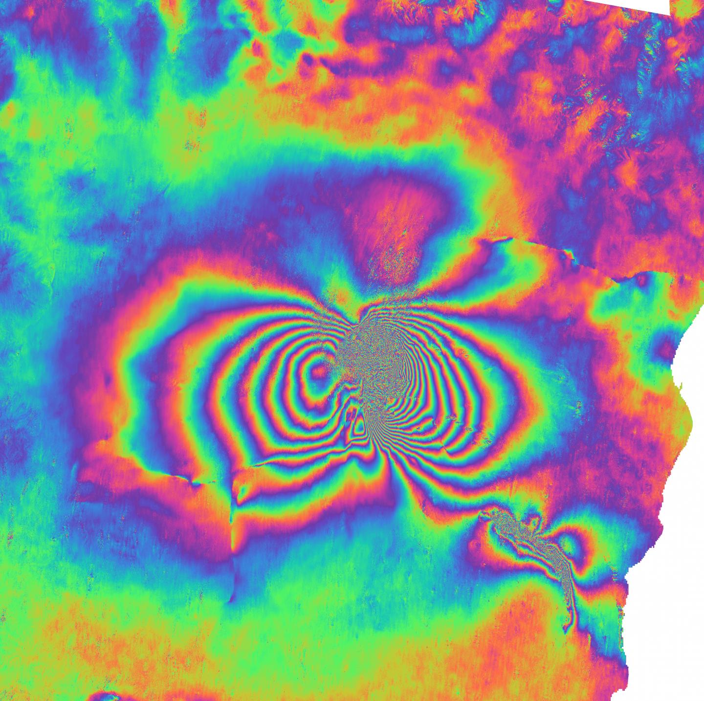 Interferogram of the December 2018 Eruption of Etna