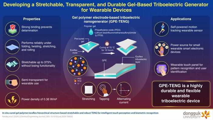 An in-situ curing strategy to develop a stretchable, semi-transparent, and durable GPE-TENG