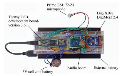 Set-Up of a Low-Cost and Energy Efficient Wireless Audio Recorder