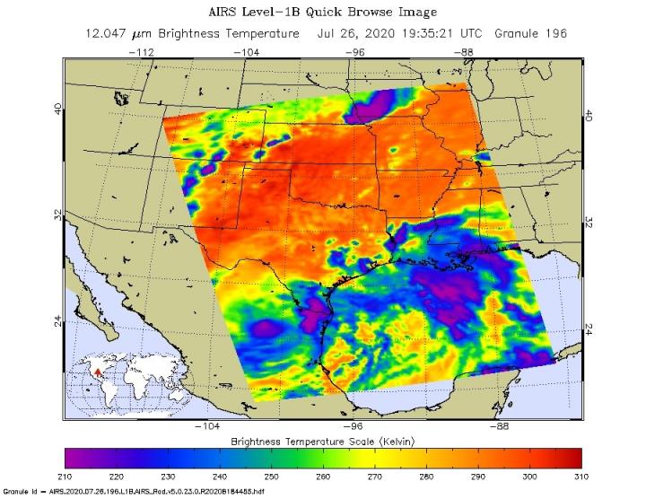 AIRS image of Hanna