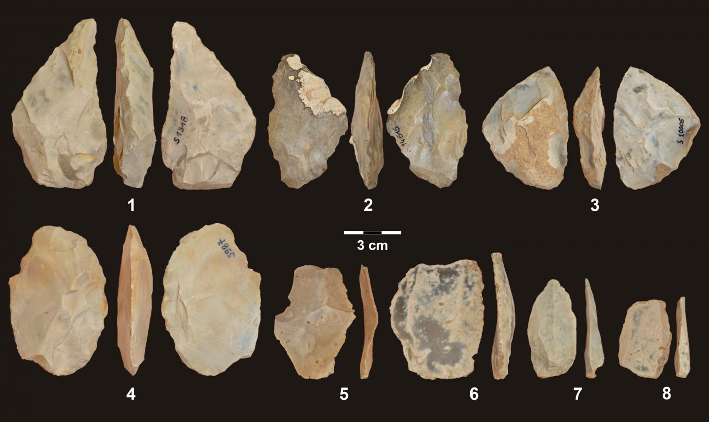 Stone Tools From The Middle Pa [image] Eurekalert Science News Releases