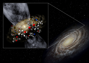 Fig.1: Stellar Cocoon with Organic Molecules at the Edge of our Galaxy