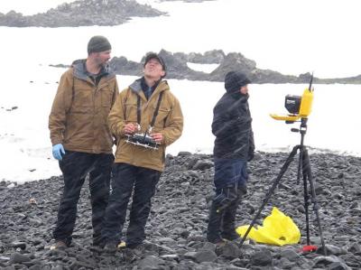 Piloting Drone in Antarctica