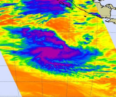 NASA Infrared View of Tropical Storm Anggrek