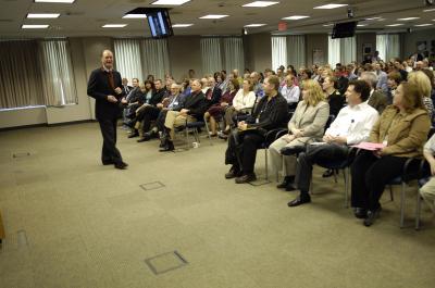 Dr. Robert Ballard Addresses Audience at Office of Naval Research