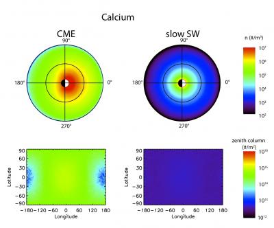 Lunar Calcium Exosphere During a CME