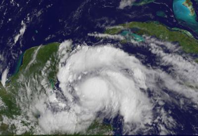GOES Satellite Sees Ernesto Just Before it Becomes a Hurricane