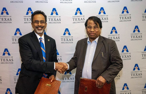 Pranesh Aswath, left, and G. Viswanathan