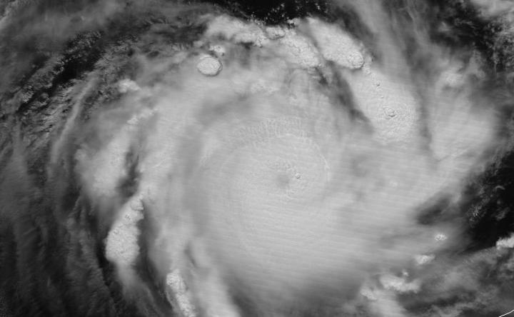 Tropical Cyclone Veronica was illuminated by the full moon