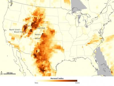 Fires Adding to Aerosols Over Western US | EurekAlert!