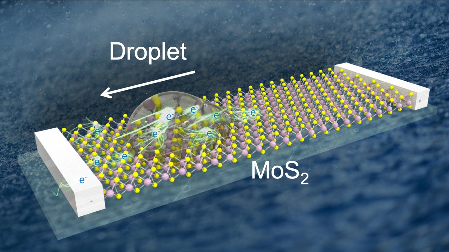 Droplet on MoS2