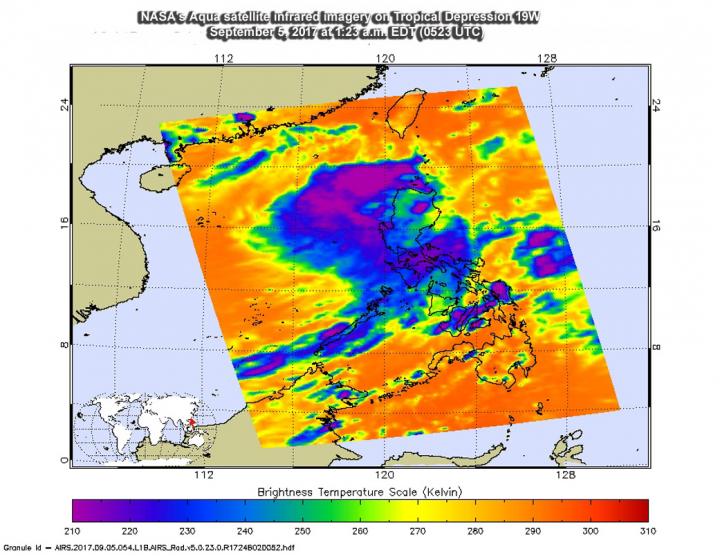 AIRS image of 19W