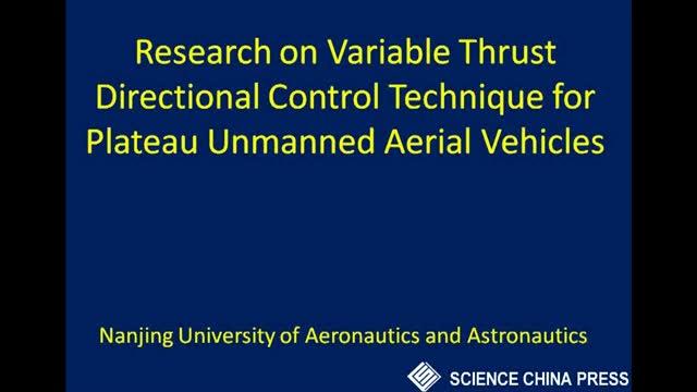 Scientists Variable Vectoring Technique For Propeller Powered Unmanned Aerial Vehicles