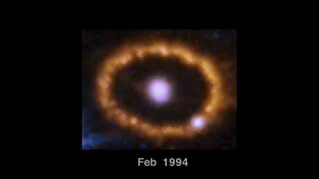 Hubble Chronicles Brightening of Ring around Supernova 1987A