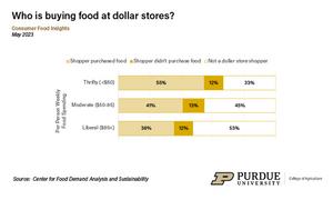 Food buying at dollar astores