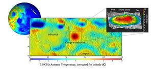 Image showing location of granite mass on Moon