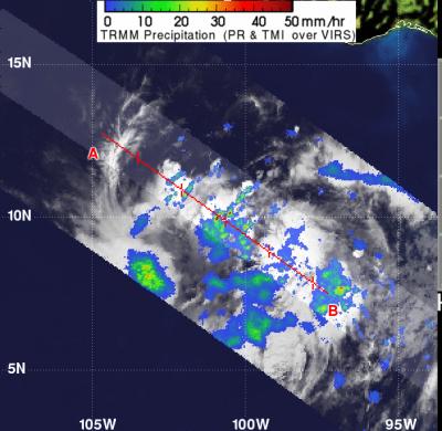 NASA TRMM Measures Rainfall in Tropical Depression 02E
