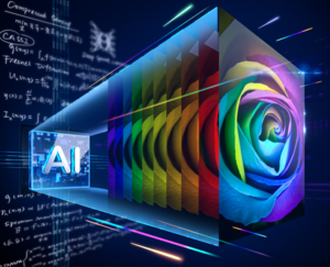 Illustration of AI-generated spectral image