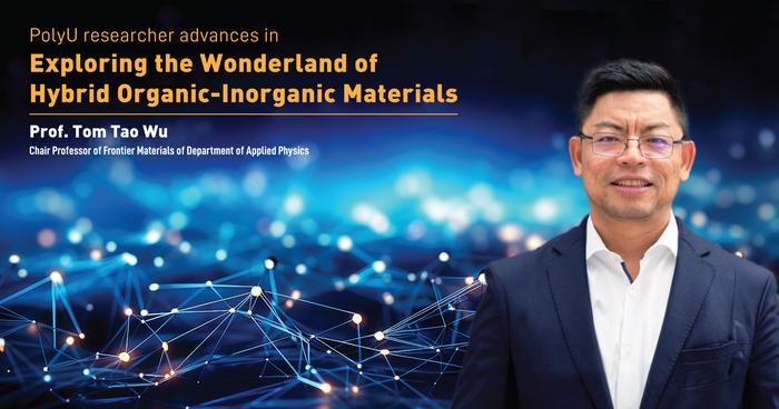 PolyU scientist explores the wonderland of hybrid organic-inorganic materials for immense potential