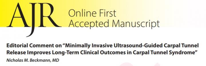 AJR Editorial Comment by Nicholas M. Beckmann