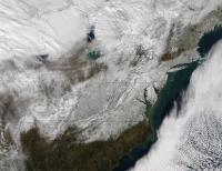 Post-Storm Snow On The Ground Across Eastern United States