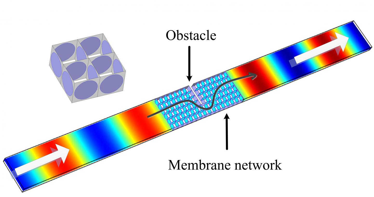 Sound Passing through the Density-Near-Zero Membrane