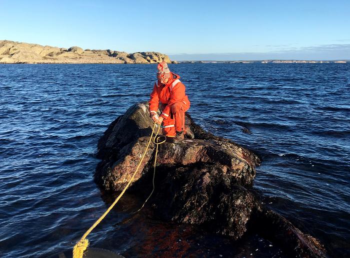 Kerstin Johannesson on the experimental skerry