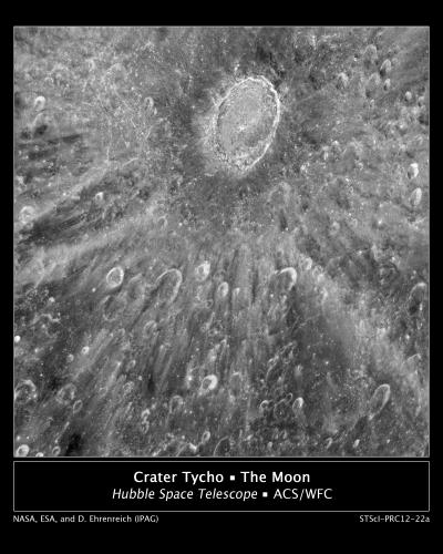 Hubble pictures store of the moon