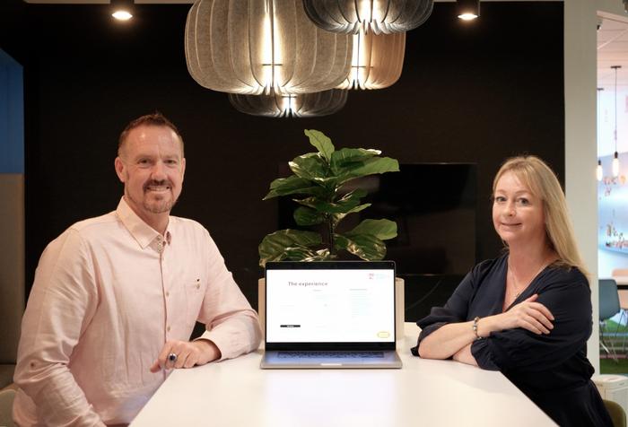 Mr James Breeze (left), CEO, Research Network and NTU Professor Gemma Calvert (right)