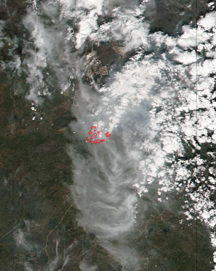 Suomi NPP Daytime Image of Ft. McMurray Fire
