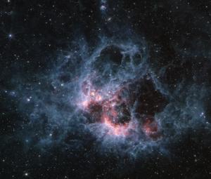 Webb MIRI image of star-forming region NGC 604