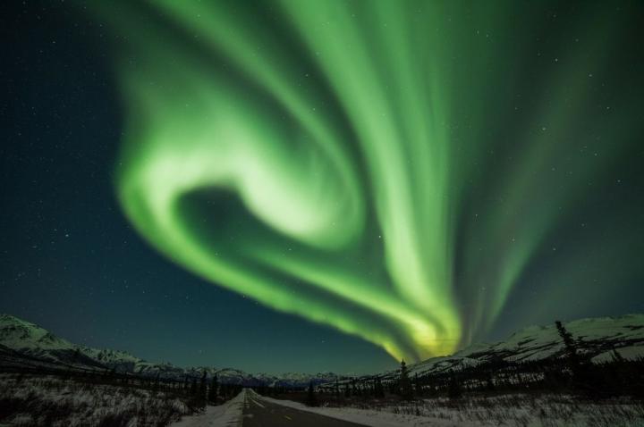 Aurora borealis in Alaska
