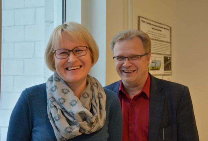 Professor Karoliina Honkala and Academy Professor Hannu Häkkinen