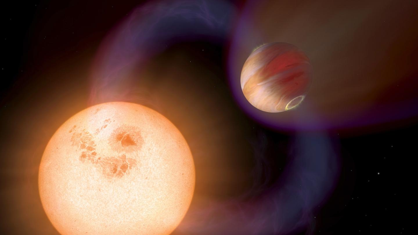 Hot Jupiter and Red Dwarf