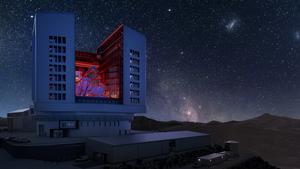 Rendering of Giant Magellan Telescope Enclosure