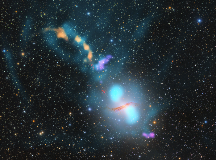 A multiwavelength image of radio galaxy Centaurus A