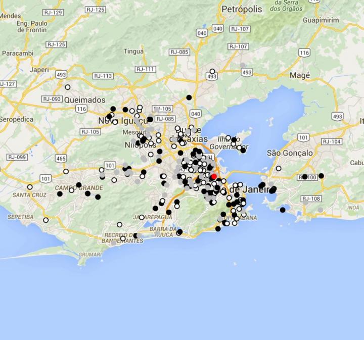 Spatial Distribution At Rio De [image] Eurekalert Science News Releases