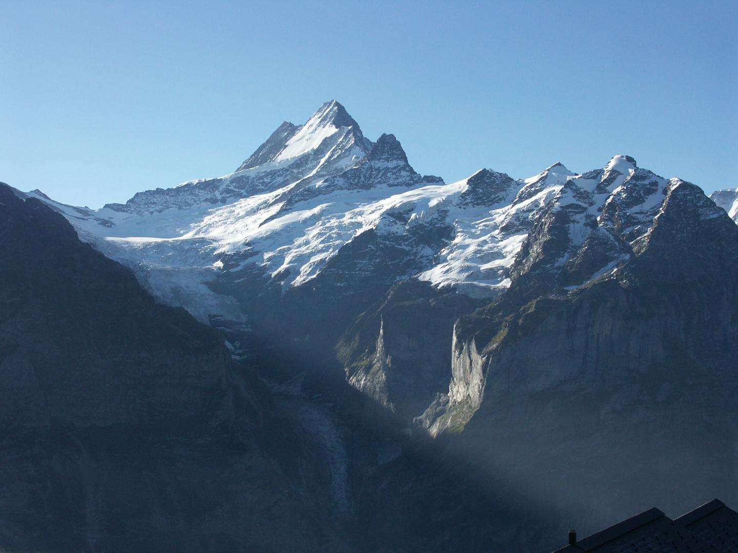 Swiss Alps Jungfrau-Aletsch natural World Heritage site.