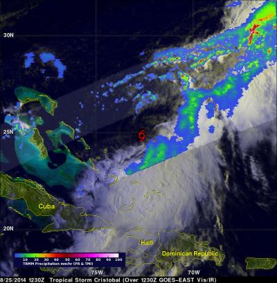 TRMM Image of Cristobal (2 of 2)