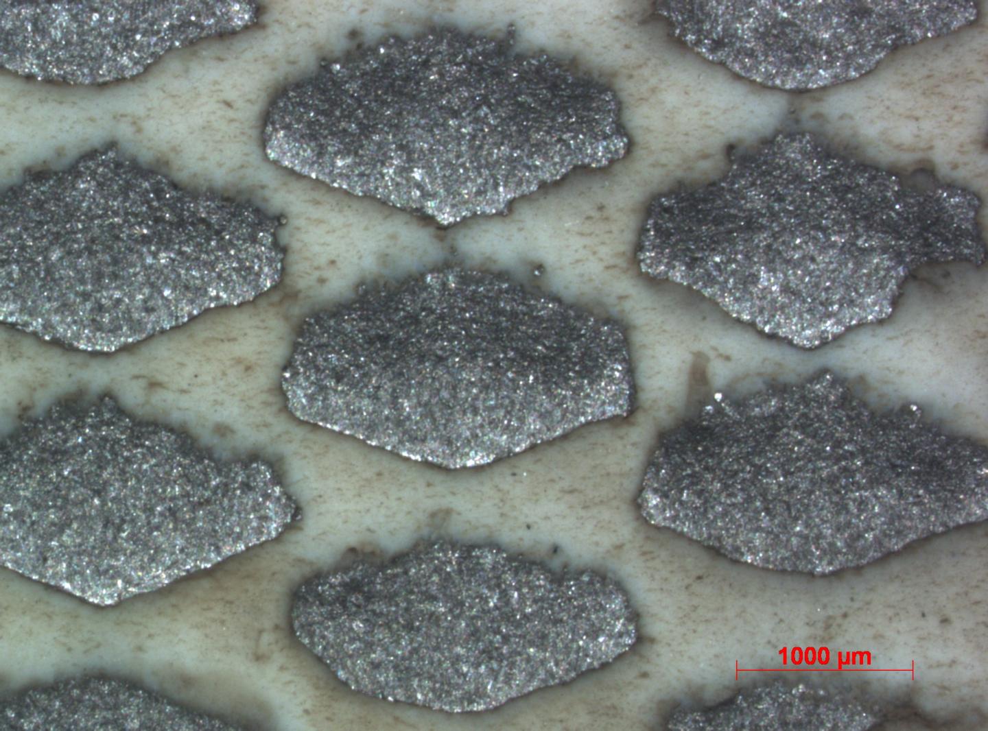 Optical Image of Material Surface after Erosion Testing