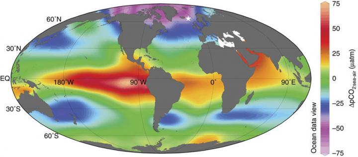 Map of Modern Day CO2 Sinks