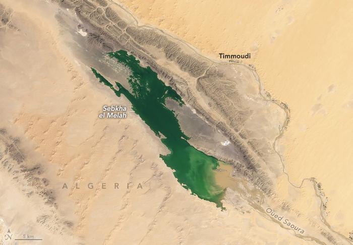 Rare Flooding of Sebkha el Melah: Atlantic Moisture Drives Unusual Precipitation in the Northwestern Sahara (September 2024)