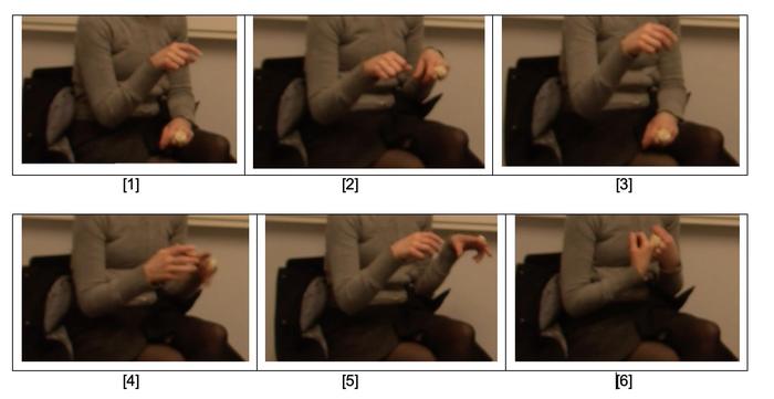 Example gestures from the study