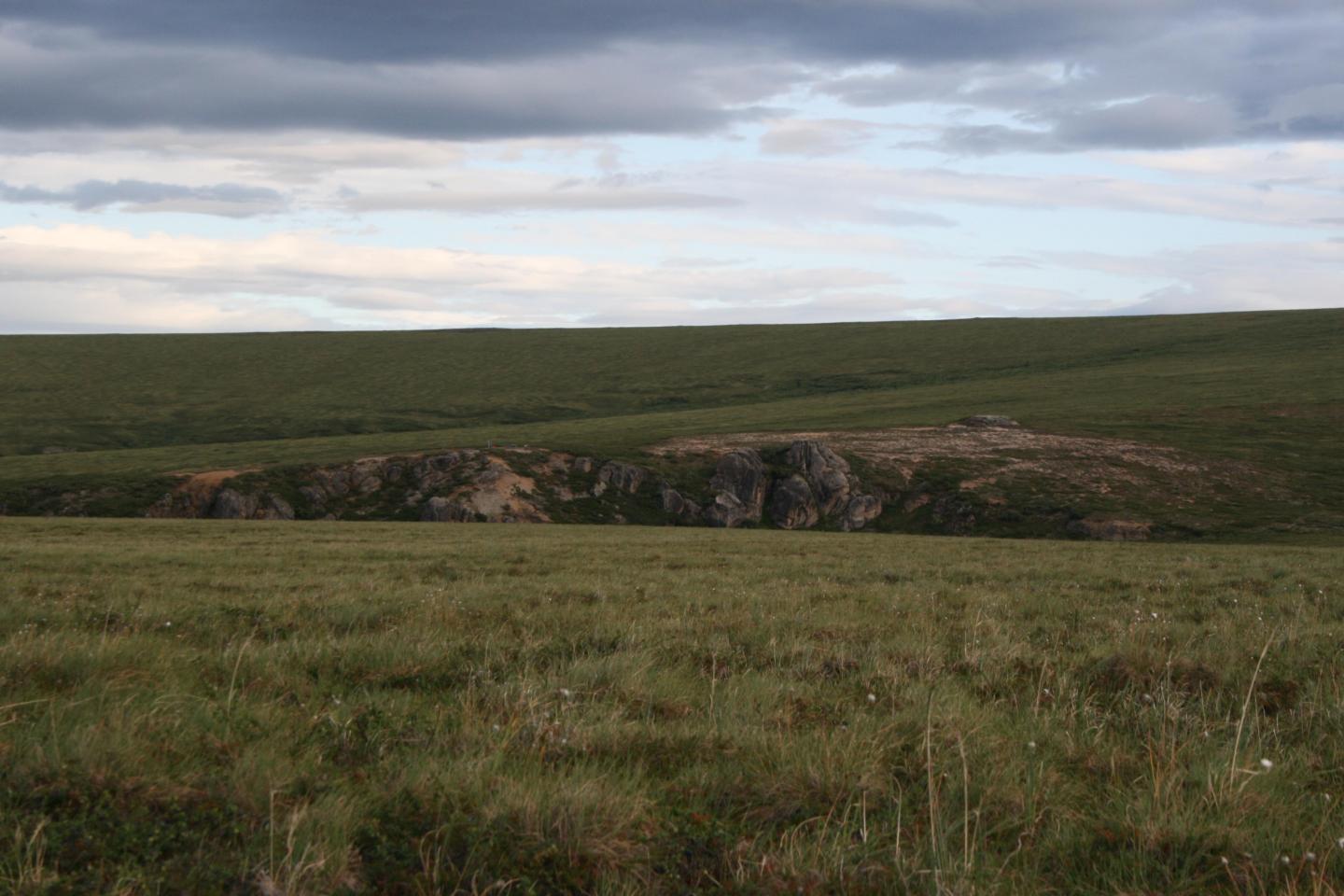 Bluffs and Hilltops near Serpentine Hot Springs in Bering Land Bridge National Preserve