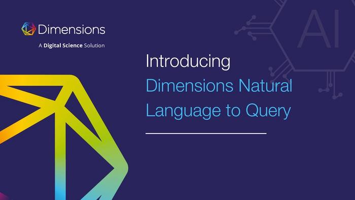 Dimensions Natural Language to Query